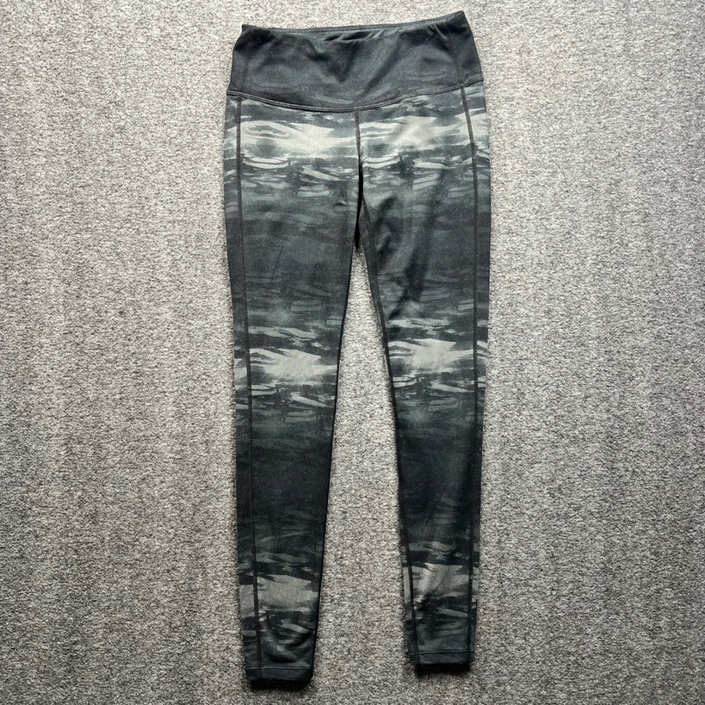 Athleta Leggings Womens XS Gray Black Camo Print Yoga Athletic Tights 138419